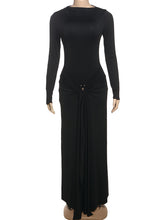 Elegant Bandage Ruched Bodycon Maxi Dress