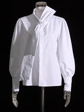 Solid Color Neckerchief Blouse