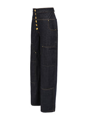 Fashion High Waist Wide Leg Jeans