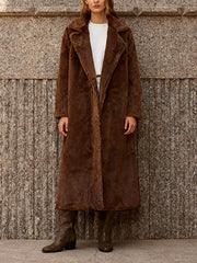 Fashion Warm Faux Fur Long Coat