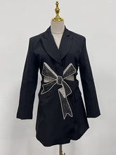 Fashion Bowknot Cut-out Blazer