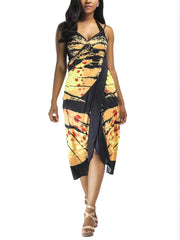 Sexy Butterfly Print Spaghetti Strap Dress