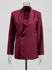 Fashion Asymmetry Slim Blazer