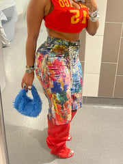 Multicolor Casual Pocket Straight Shorts