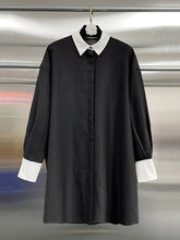 Fashion Lapel Loose Single Breasted Blouse