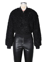 Fashion Faux Fuzzy Sherpa Loose Cropped Jacket