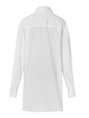 Irregular Ruffle Patchwork Shirt Blouse