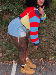 Casual V Neck Cropped Cardigan Sweater