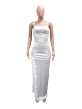 Sexy Backless Slim Slit Feather Dinner Dress