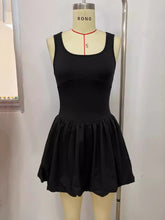 Casual Sleeveless Bubble Mini Dress