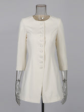 Fashion Round-neck Single-breasted Fitted Blazer