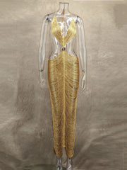 Shell Decor Tassels Lace-up Sexy Dress