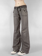 Vintage Low Drawstring Waist Jeans