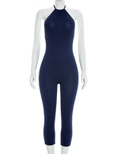 Sexy Halter Neck Backless Slim Fit Jumpsuit