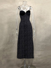 Fashion Sleeveless Polka Dot Print Strap Dress