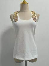 Casual Metal Decor Tank Top