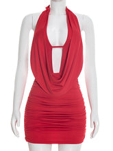 Sexy Halterneck Sleeveless Backless Mini Dress