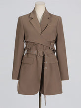 Personality Coat All-match Girdle Waist Blazer