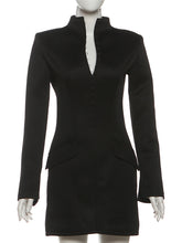 Elegant Cinched Waist Package Hip Dress