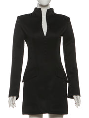 Elegant Cinched Waist Package Hip Dress