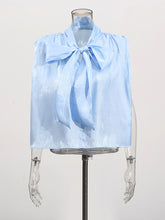 Fashion Loose Sleeveless Lace-up Chiffon Top