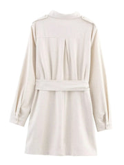 Fashion Bow Bandage Slim Blazer Dress