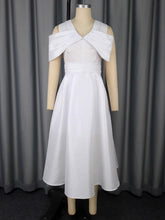 Elegant V Neck Off Shoulder Slim Party Dress