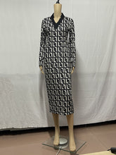 Elegant V Neck Plaid High Waist Slim Dress