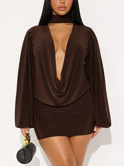 Sexy Hollow Out Tops Package Hip Skirt Sets