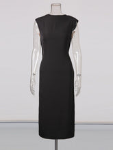 Sexy Backless Sleeveless Slim Midi Dress