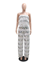 Sexy Fringe Sequin Tube Tops Pants Set