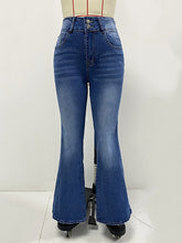 High Waist Butt Lift Slim Fit Flare Pants Jeans