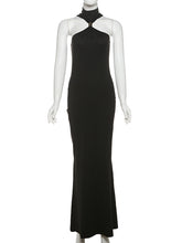 Turtleneck Off-shoulder Sexy Knit Maxi Dress