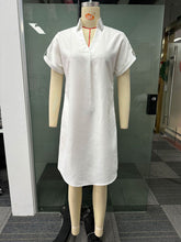 Solid Color Casual Shirt Dress
