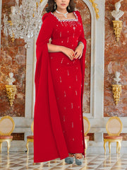 Elegant Rhinestone Cape Sleeve Slim Party Dress