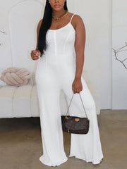Sexy Spaghetti Strap High Waist Jumpsuit