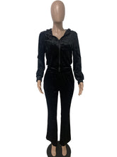 Velvet Juicy Sweatshirt and Pants Tracksuit 2-Piece