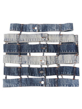 Personalized Patchwork Denim Package Hip Skirt
