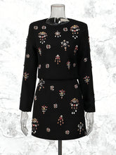 Fashion Rhinestone Embellished Two Piece Set