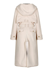 Fashion Belted Fleecy Trench Coat