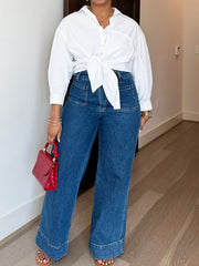 Vintage High Waist Wide Leg Jeans