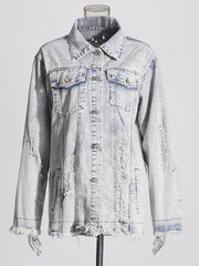 Vintage Washed Loose Versatile Denim Jacket