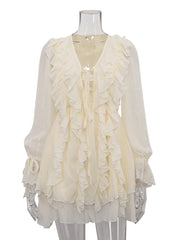 Romance Ruffle Chiffon Dress
