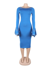 Sexy Rhinestone Backless Bodycon Dress