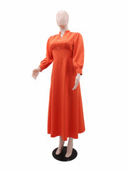 Fashion V Neck Cinched Waist Party Maxi Dress