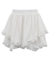 Fashion Layered Embroidery Mini Skirt