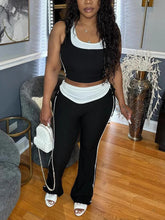 Casual Sleeveless Crop Vest Drawstring Pants Sets