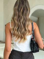 Sexy Adjustable Shoulder Strap Crop Tank Top