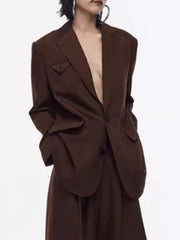 Fashion Single-breasted Loose Slim Blazer
