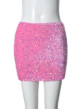 Sexy Shimmery Sequin Mini Skirt